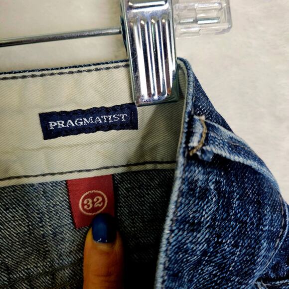Agave Sz32 Pramatist Jeans Denim Pants. Quiet Luxury. USA Made. Cotton. Classic - Picture 3 of 15